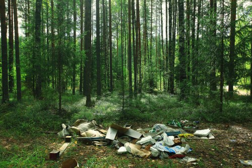 Recycling different types of construction waste
